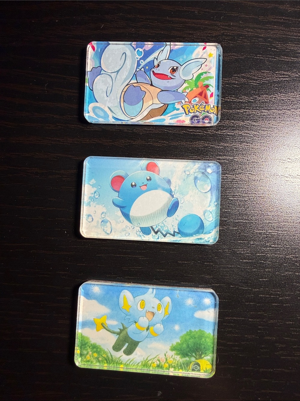 Pokemon home made refrigerator magnets - Set of 3
